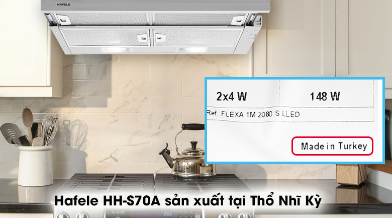 Máy hút mùi âm tủ Hafele HH-S70A - Sản xuất tại Thổ Nhĩ Kỳ 