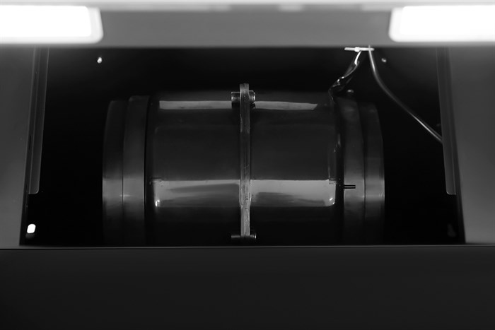 Máy hút mùi kính vát Pramie DE19-700 Màu Đen - Bạc