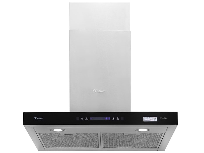 Máy hút mùi áp tường Pramie TT32-700 Màu Đen - Bạc