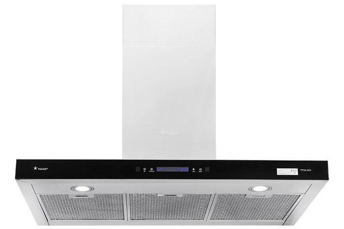 Máy hút mùi áp tường Pramie TT32-900 Màu Đen - Bạc