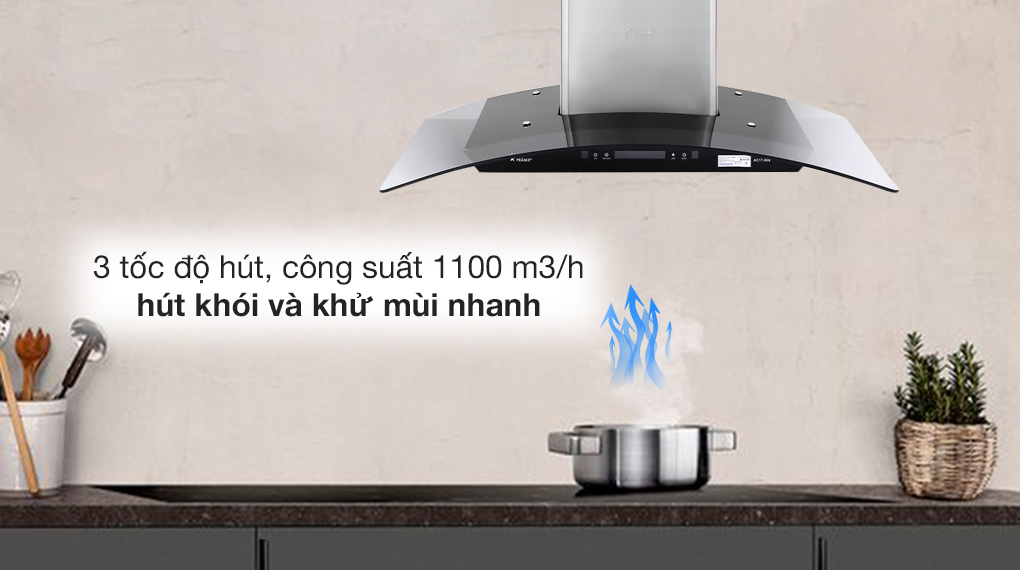 Máy hút mùi kính cong Pramie AC17-900 - 7
