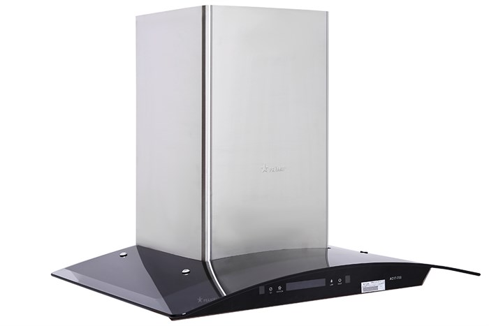 Máy hút mùi kính cong Pramie AC17-700 Màu Đen - Bạc