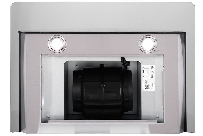 Máy hút mùi kính cong Pramie AC17-700 Màu Đen - Bạc