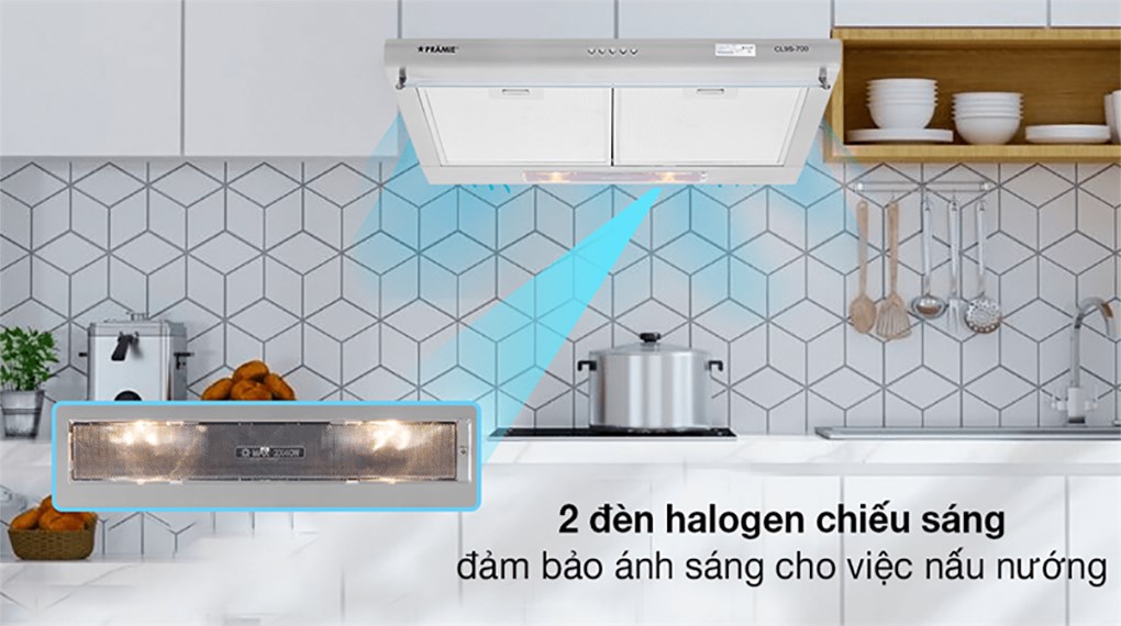 Máy hút mùi âm tủ Pramie CL9S-700