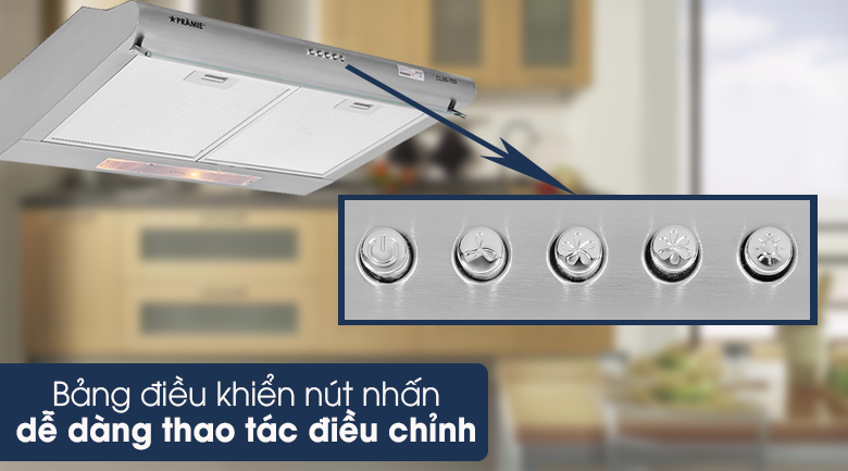 Máy hút mùi Pramie CL9S-700 - Điều khiển