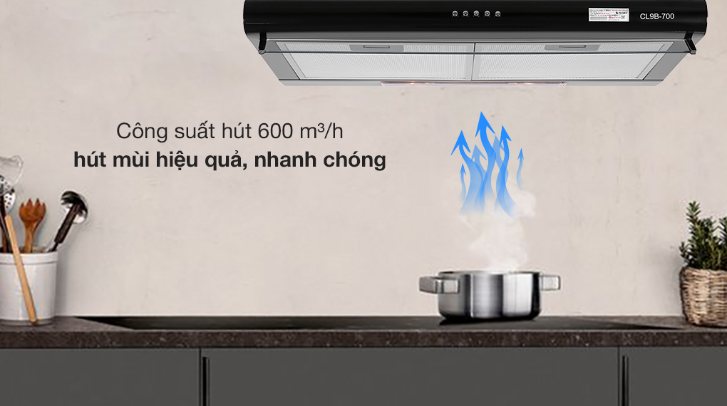 Máy hút mùi âm tủ Pramie CL9B-700