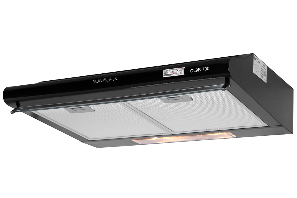 Máy hút mùi âm tủ Pramie CL9B-700 Màu Đen
