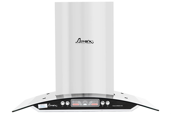 Máy hút mùi kính cong Apex APB6601-70C Màu Bạc