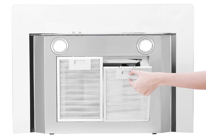 Máy hút mùi kính cong Apex APB6601-70C Màu Bạc