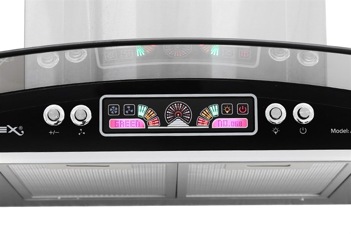 Máy hút mùi kính cong Apex APB6601-70C Màu Bạc