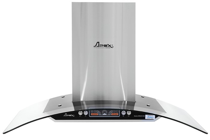 Máy hút mùi kính cong Apex APB6601-90C Màu Bạc