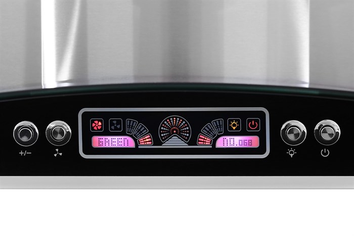 Máy hút mùi kính cong Apex APB6601-90C Màu Bạc