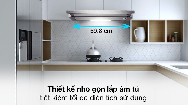 Thiết kế lắp âm - Máy hút mùi âm tủ Bosch DFT63AC50