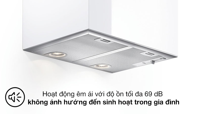 Độ ồn - Máy hút mùi âm tủ Bosch DHL755BL