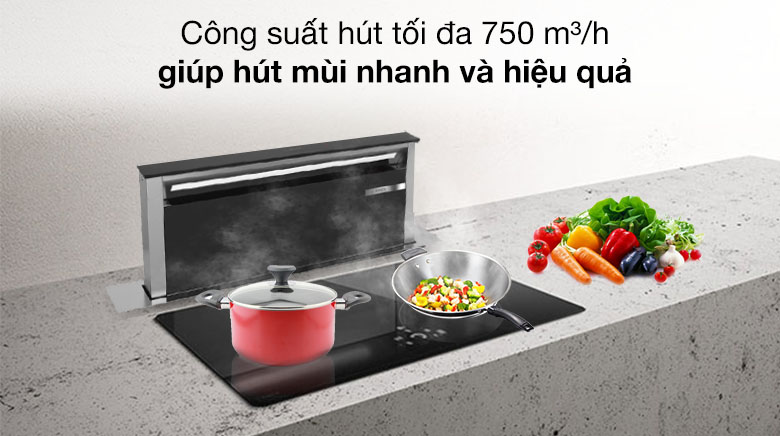 Hoạt động mạnh mẽ - Máy hút mùi âm bàn Bosch DDD97BM60B Hoạt động mạnh mẽ - Máy hút mùi âm bàn Bosch DDD97BM60B