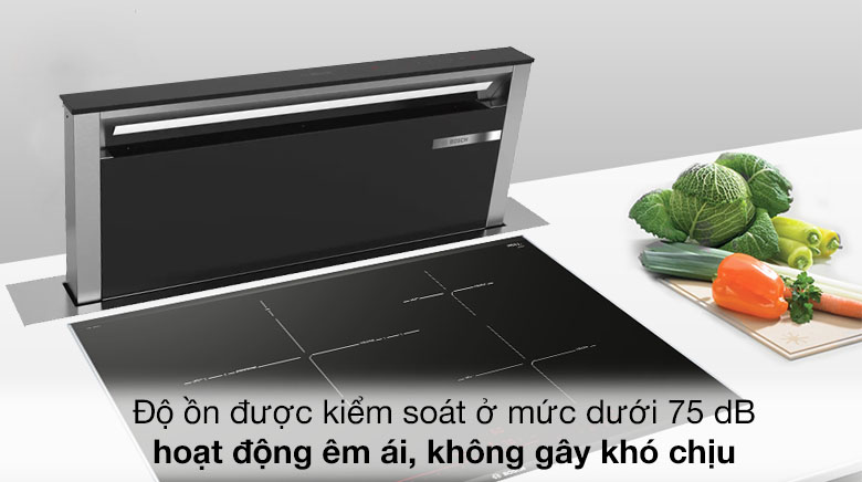Hoạt động êm ái - Máy hút mùi âm bàn Bosch DDD97BM60B Hoạt động êm ái - Máy hút mùi âm bàn Bosch DDD97BM60B