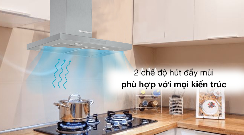 Chế độ hút - Máy hút mùi áp tường Bosch DWB77CM50