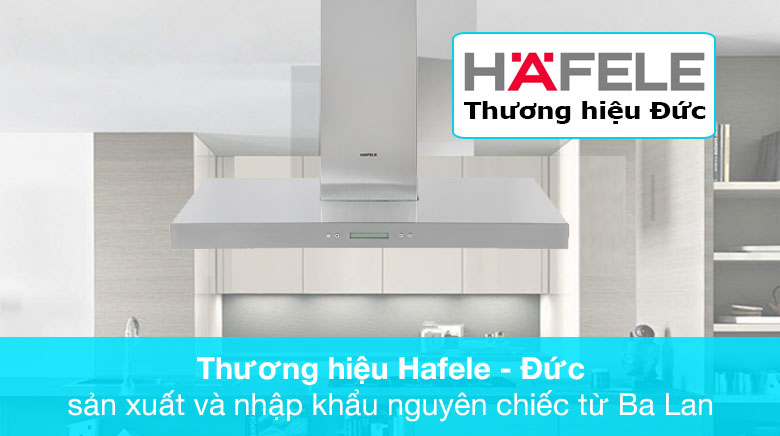 Thương hiệu Hafele của Đức - Máy hút mùi áp tường Hafele HH-WI90B (539.81.175)