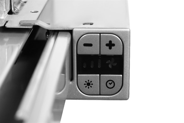 Máy hút mùi âm tủ Hafele HH-TG60E (539.81.073) Màu Đen - Bạc