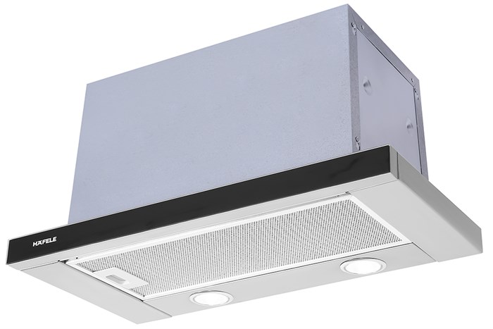 Máy hút mùi âm tủ Hafele HH-TG60E (539.81.073) Màu Đen - Bạc