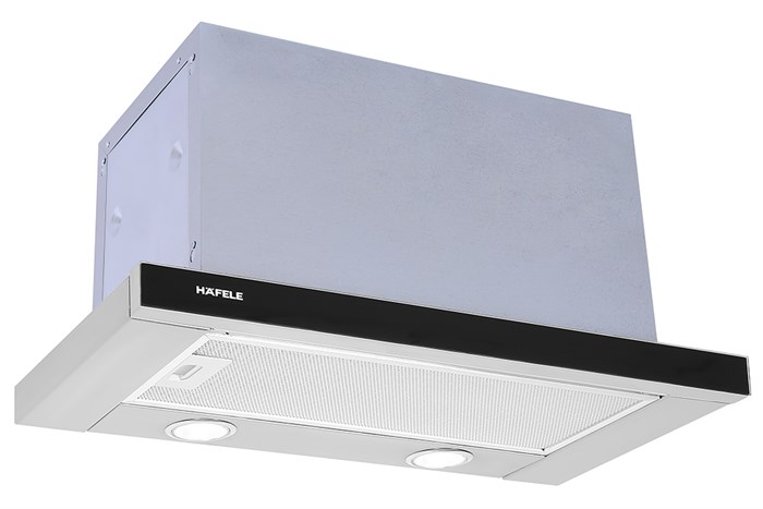 Máy hút mùi âm tủ Hafele HH-TG60E (539.81.073) Màu Đen - Bạc