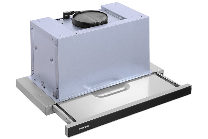 Máy hút mùi âm tủ Hafele HH-TG60E (539.81.073) Màu Đen - Bạc