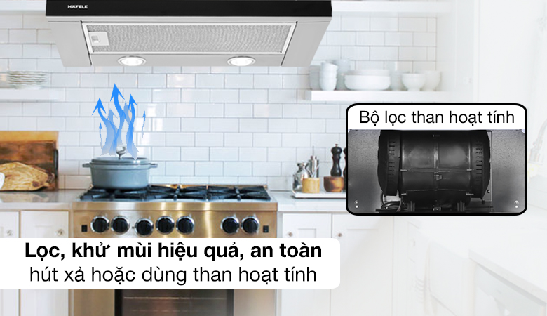 Máy hút mùi âm tủ Hafele HH-TG60E (539.81.073) - giá tốt, có trả góp