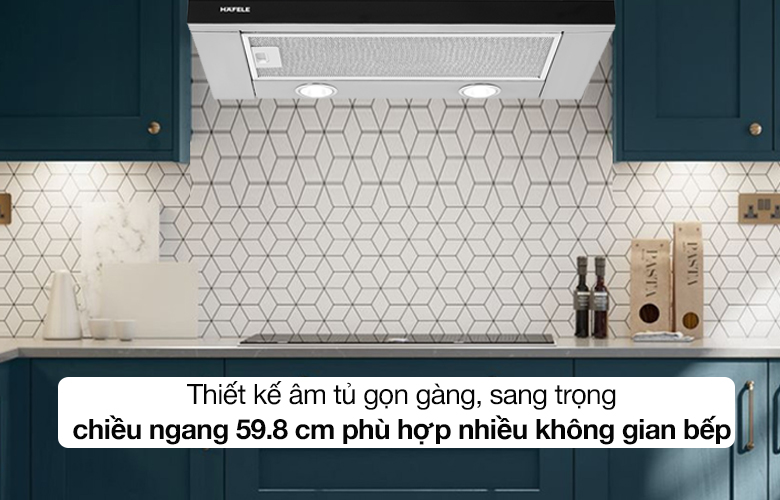 Thiết kế - Máy hút mùi âm tủ Hafele HH-TG60E (539.81.073)