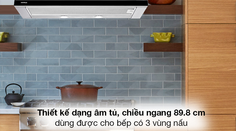 Máy hút mùi âm tủ Hafele HH-TG90E (539.81.075) - Máy hút mùi Hafele thiết kế dạng âm tủ chiều ngang 89.8 cm