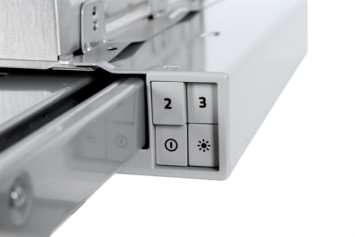 Máy hút mùi âm tủ Hafele HH-TI90D (539.81.085) Màu Bạc Inox