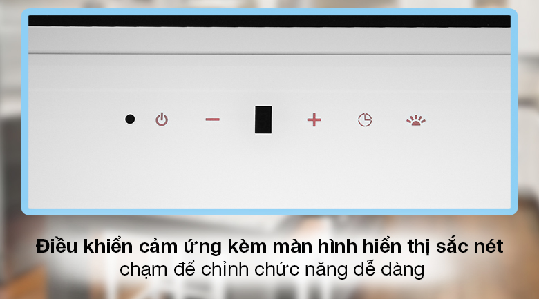 Máy hút mùi áp tường Hafele HH-WVGS90A (533.80.203) - Dễ dàng theo dõi và chỉ cần chạm nhẹ để chỉnh chức năng qua điều khiển cảm ứng