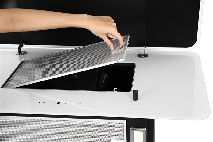 Máy hút mùi kính vát Hafele HH-WVGS90A (533.80.203) Màu Đen