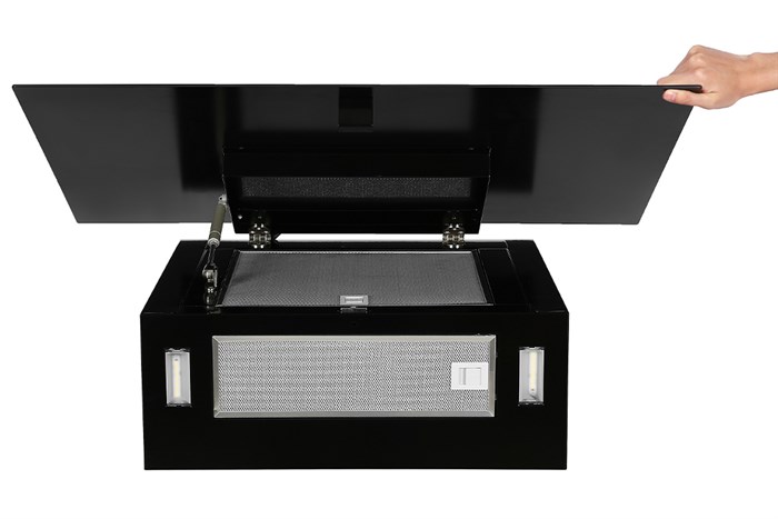 Máy hút mùi kính vát Hafele HH-WVG80E (533.86.018) Màu Đen