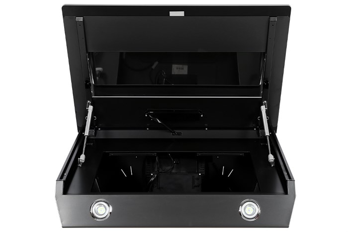 Máy hút mùi kính vát Hafele HH-WVG80D (539.81.194) Màu Đen - Bạc