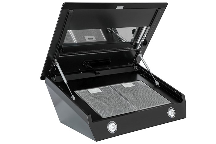 Máy hút mùi kính vát Hafele HH-WVG80D (539.81.194) Màu Đen - Bạc