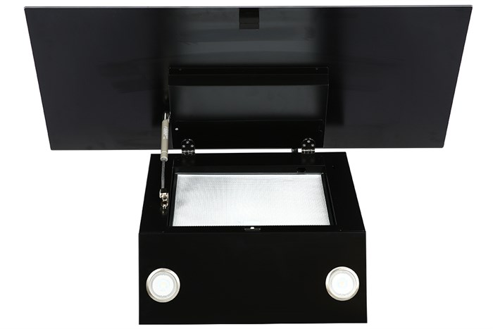 Máy hút mùi kính vát Hafele HH-WVG90C (533.89.013) Màu Đen - Bạc