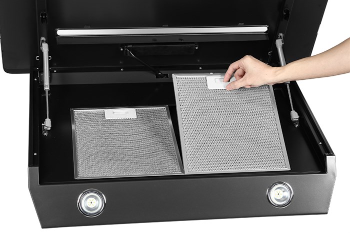 Máy hút mùi kính vát Hafele HH-WVG90A (535.82.203) Màu Đen