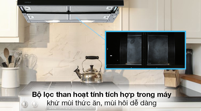 Máy hút mùi âm tủ Hafele HH-SG70A (533.89.021) - Chế độ hút đẩy trực tiếp hoặc tuần hoàn bằng than hoạt tính tích hợp trong máy