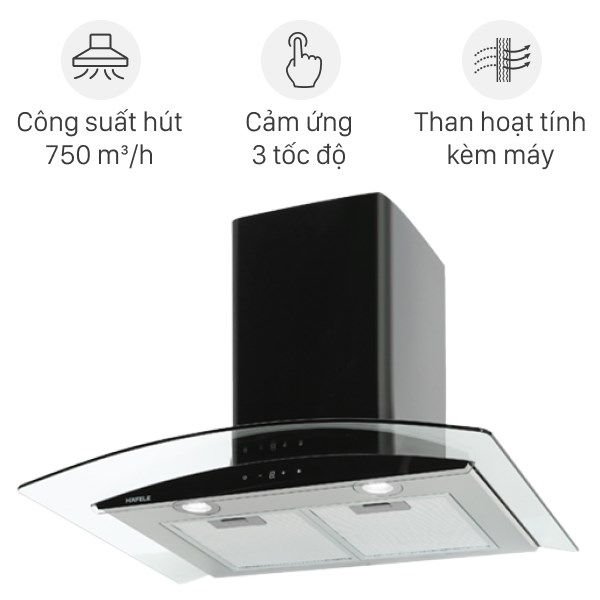 Máy hút mùi kính cong Hafele HH-WT70A (533.86.807)