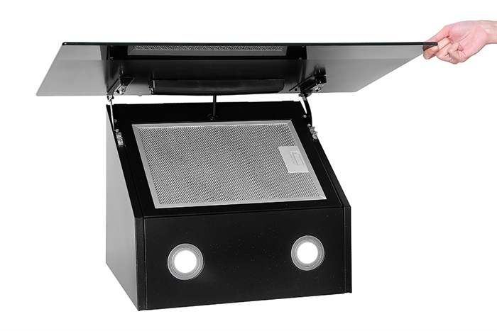 Máy hút mùi kính vát Kangaroo KG1361 Màu Đen