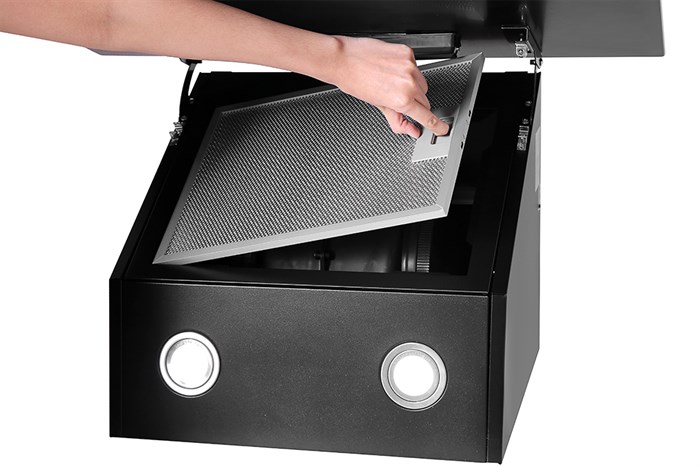 Máy hút mùi kính vát Kangaroo KG1361 Màu Đen