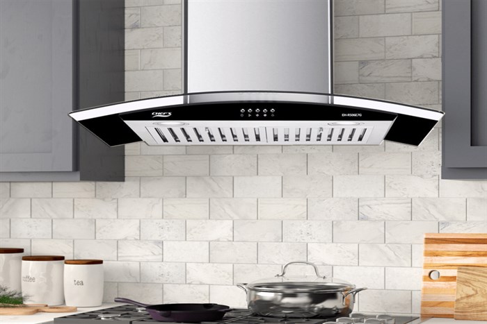 Máy hút mùi kính cong Chef's EH-R506E7G Màu Bạc Inox