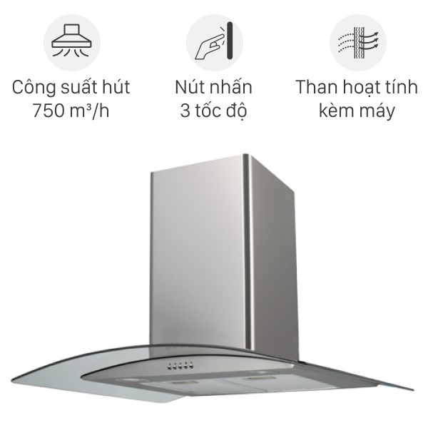Máy Hút Mùi Kính Cong Chef's Eh - R506E7G