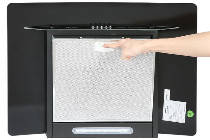 Máy hút mùi kính cong Makano MKH-000008 Màu Đen