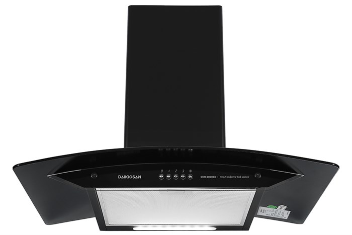 Máy hút mùi kính cong Daikiosan DKH-000008 Màu Đen