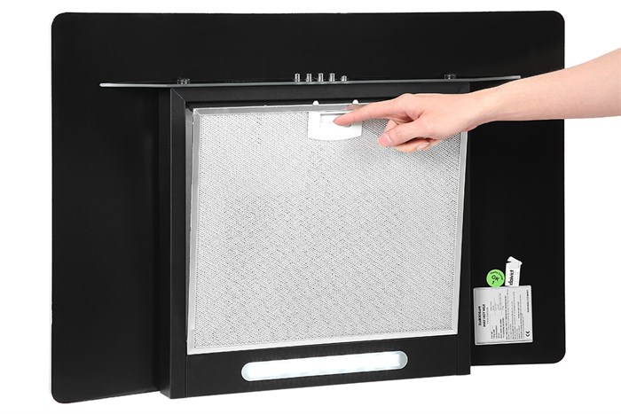 Máy hút mùi kính cong Daikiosan DKH-000008 Màu Đen