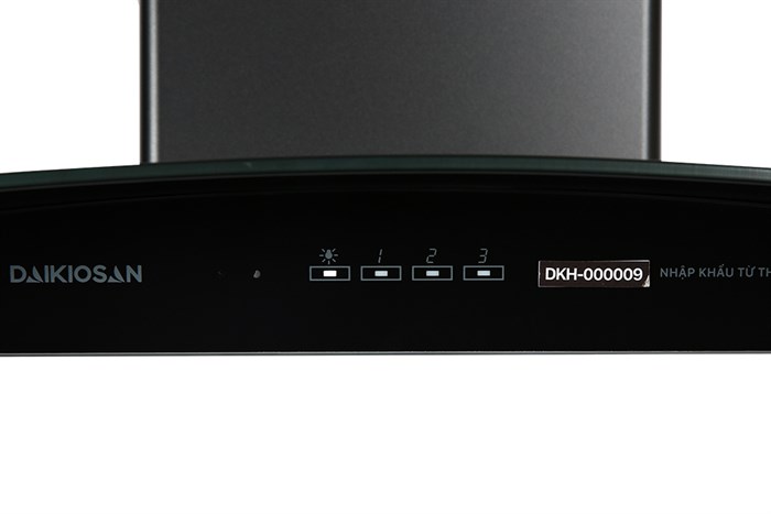 Máy hút mùi kính cong Daikiosan DKH-000009 Màu Đen