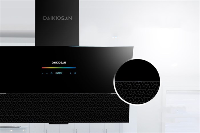 Máy hút mùi kính vát Daikiosan DKH-000003 Màu Đen