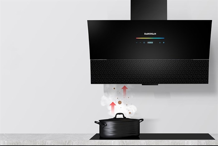 Máy hút mùi kính vát Daikiosan DKH-000003 Màu Đen