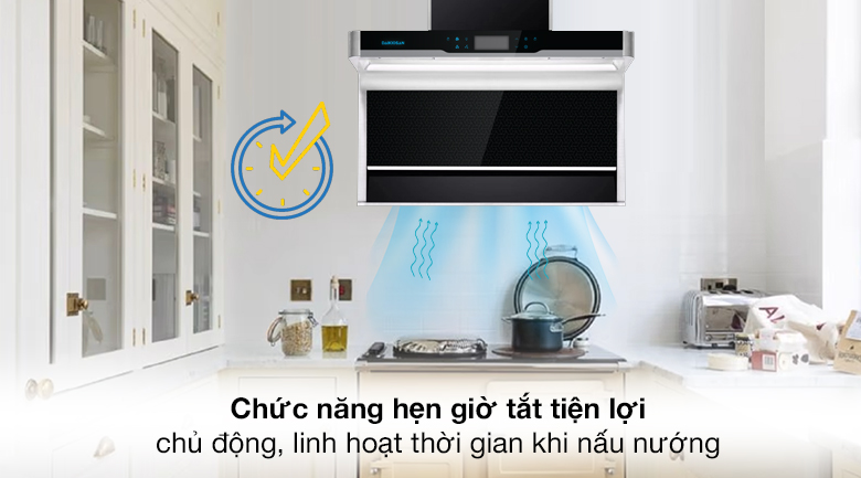 Hẹn giờ - Máy hút mùi áp tường Daikiosan DKH-000002